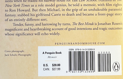 Back Cover of The Best Minds Book